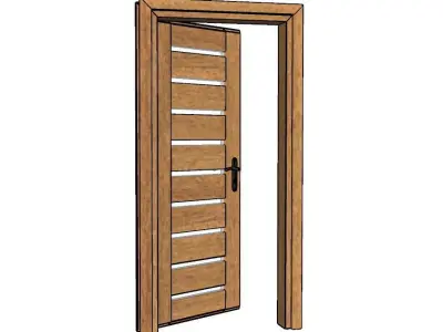 wooden door 3D model