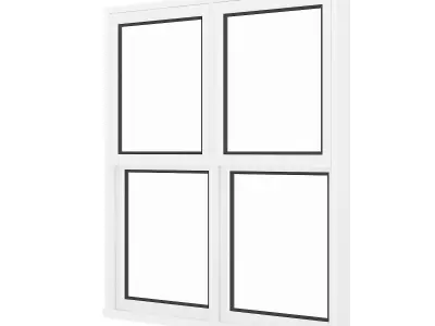White Window 03 3D model