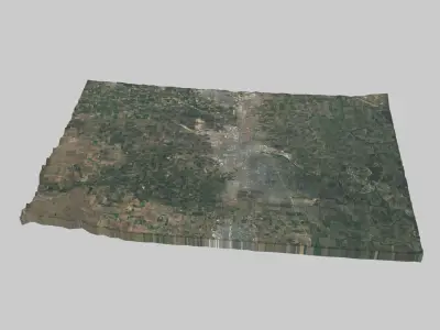 Stockton City Low-poly 3D model