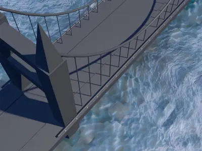 Bridge golden gate in san francisco 3D model purchase