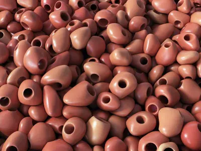 Gravel hole low decorative n1 3D model