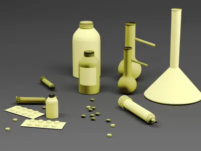 sci-fi poison  Low-poly 3D model