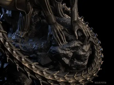 Alien Xenomorph Big Chap for 3D Printing 3D print model