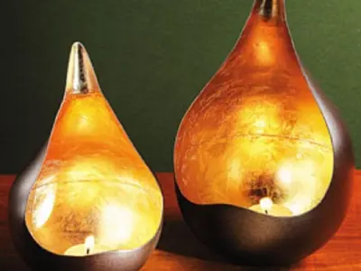 Teardrops Tealight Candle Holder 3D print model