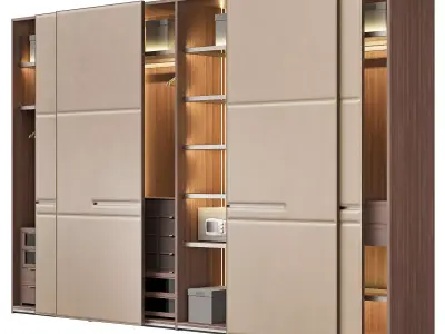 Lema wardrobe Warm slide doors by David Lopez Quincoces 3D model