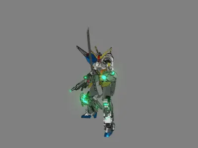 Attacker Gundam 3 3D model