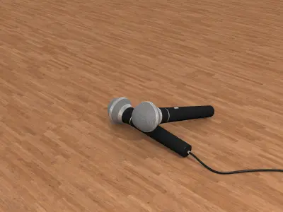 Microphone high detail 3D model