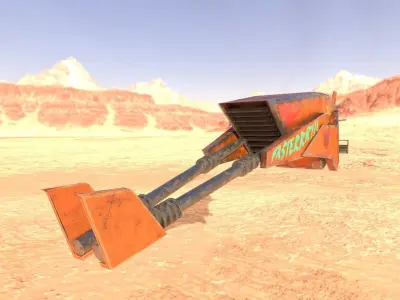 Sci-Fi Speeder Bike 3D model