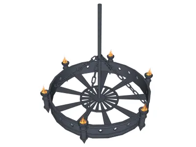 chandelier 09 3D model purchase