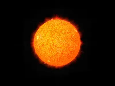 Sun Model nasa Low-poly 3D model