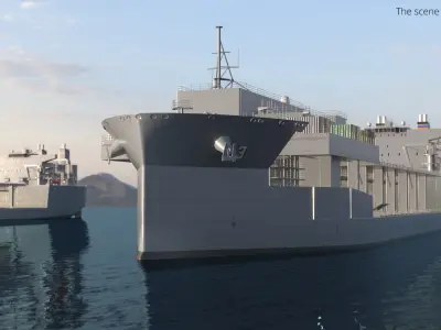  USS Lewis B Puller Expeditionary Mobile Base Simplified 