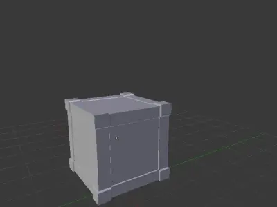 Wood Checkout Free low-poly 3D model