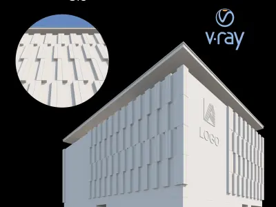 Modern Office Building 001 3D model