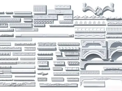 European decorative lines and components Texture