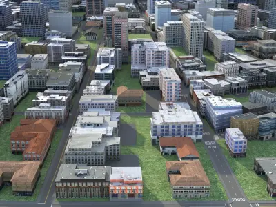 City 116 Low-poly 3D model