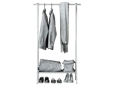 Wooden Floor Hanger CRB-01 3D model