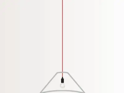 OUTLINER pendant light with cord 3D model