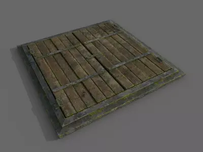 Trap Pitfall Low-poly 3D model