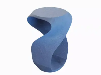 Twisted Stool for Childs B 03 3D model