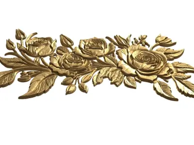  decor set Roses wall mural 50  3D print model purchase