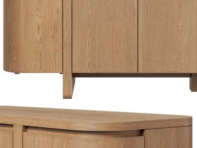 Elle Media Console by Four Hands 3D model