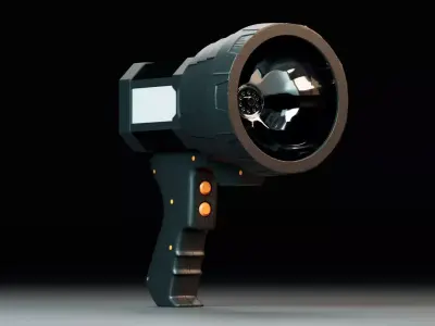 Tactical Flashlight 3D model by dimensionDazzle