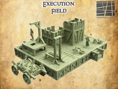 Execution Grounds  Tabletop Terrain 28 mm 3D print model