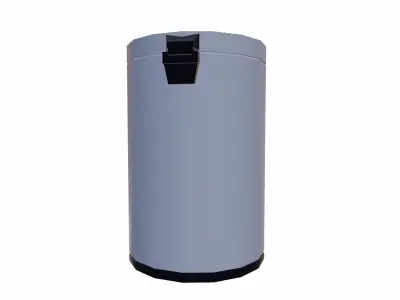 Waste Bin Low-poly 3D model