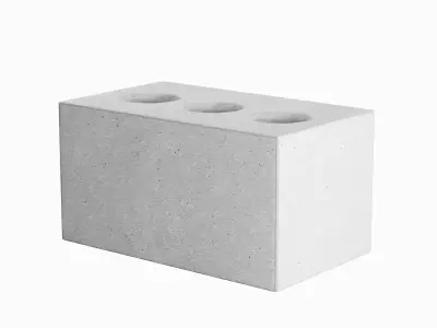 Concrete Brick 01 Low-poly 3D model