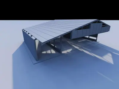 Warehouse-Warehouse Building 3D model 10