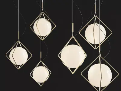 Jack Olantern Brokis Pendant Light By Lucie Koldova 3d model Low-poly 3D model