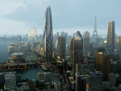 Future City 3D model buy
