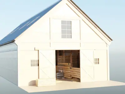 Barn Interior  3D model