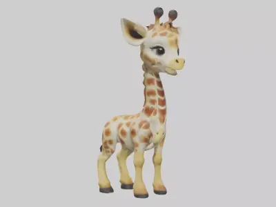 Babygiraffe Model 1 Low-poly 3D model