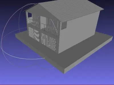 Shop House - Ruko 3D model