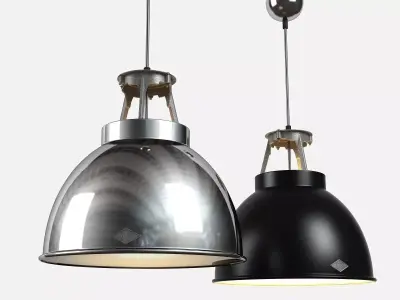 Titan metal pendant light 3D model