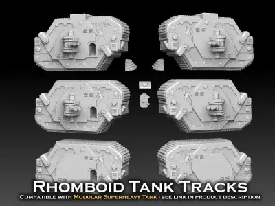Rhomboid Tank Tracks 3D print model