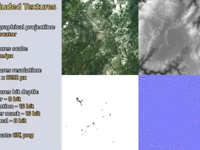 Zhaotong China City Landscape 3D Model 3D model