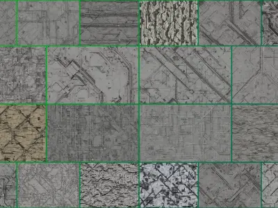 40 Seamless Sci-fi Patterns - INTERSECTING Texture