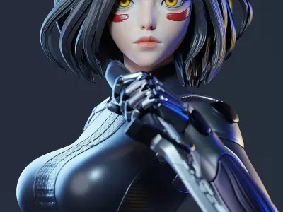 ALITA CHARACTER BY ESM 3D print model
