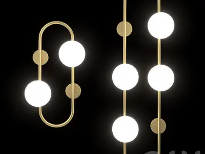 HOOP WALL LAMP 3D model