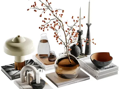 Decorative Set Collection 03 3D Model Pack