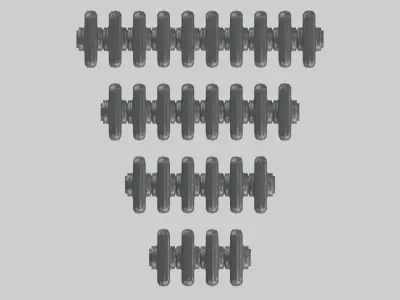 Classic Cast Iron Radiator 3C Collection 3D model