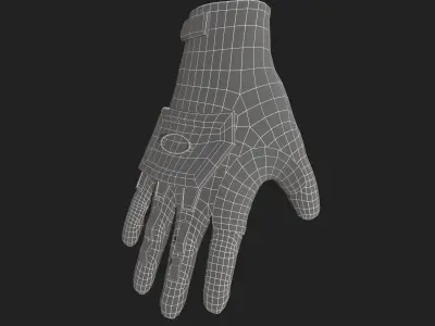 Scifi glove military low poly  Low-poly 3D model