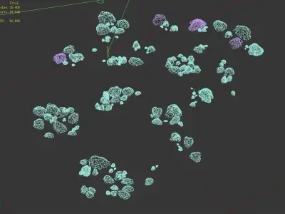 Small stones 96 3D model