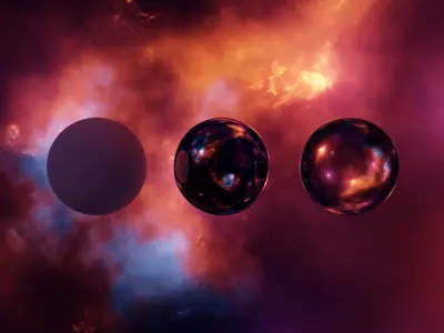 Space Hdri Skybox Free low-poly 3D model