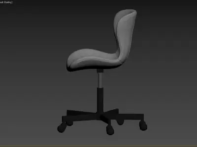 Batilda Adjustable Height Swivel Office Chair 3D model