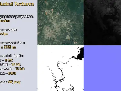 Bien Hoa Vietnam City Landscape 3D Model 3D model