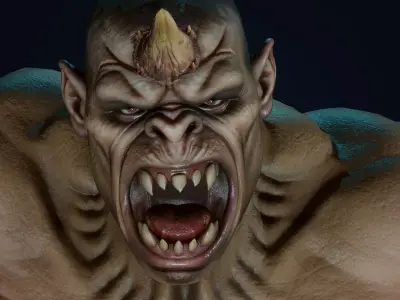 Ogre 4 Low-poly 3D model