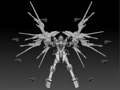 Mecha Vanguard  Enhanced Concept 27 3D model